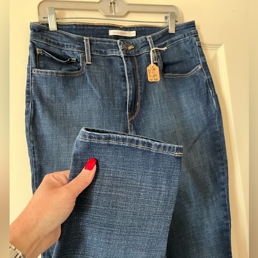 Levi's Dark Blue 721 High Rise Women's Skinny Jeans Size 33X29 - Picture 7 of 14